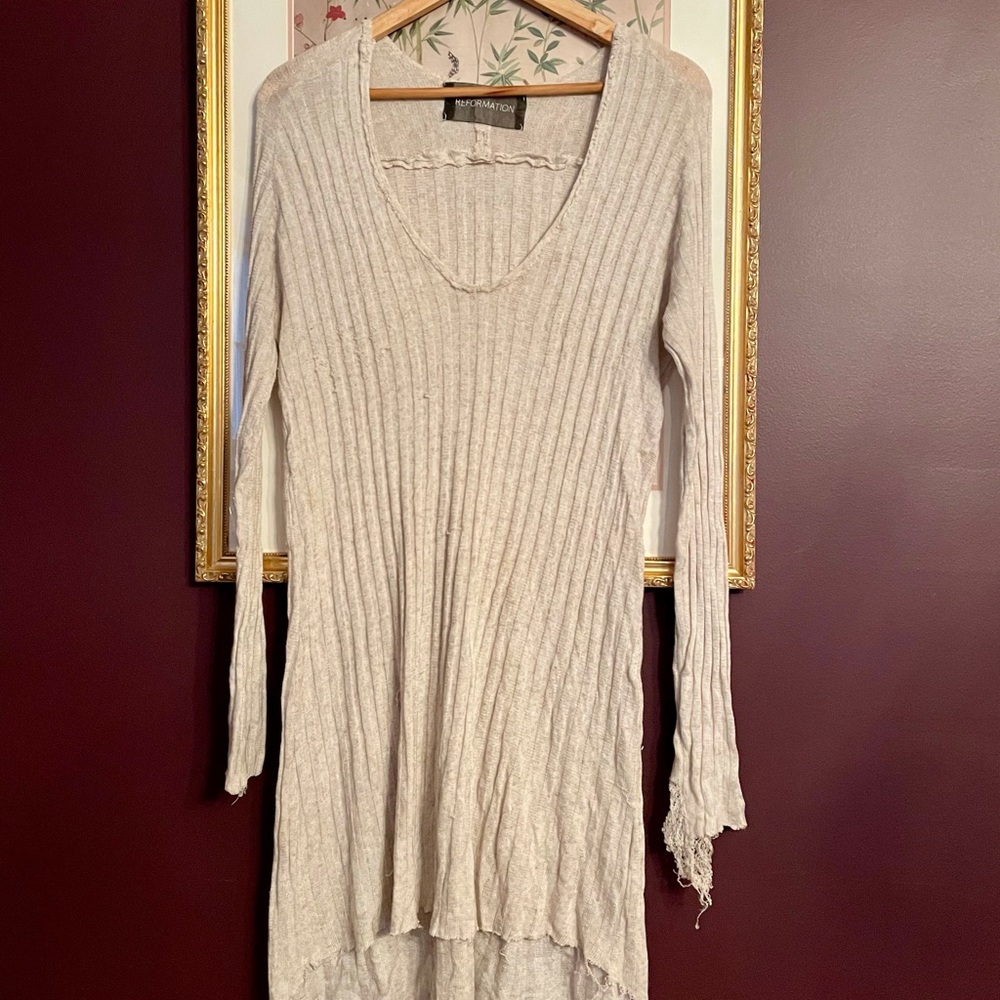 Reformation sweater dress